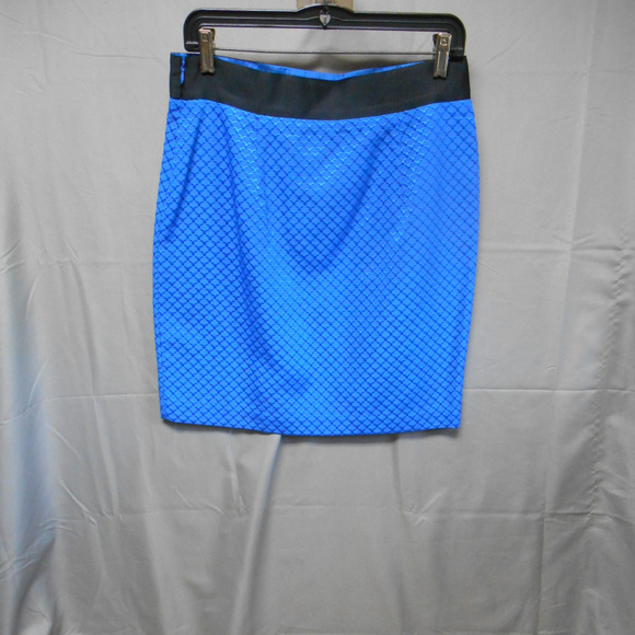 Worthington blue black straight knee length skirt - Picture 3 of 3